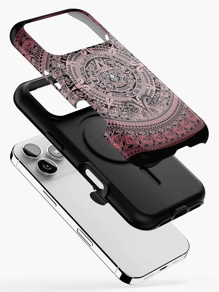 Thumbnail 2 of 4, iPhone Case, Aztec Calendar Pattern designed and sold by javaneka.