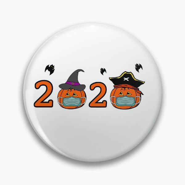 Item preview, 2020 Pumpkin Face Wearing Mask designed and sold by BusyMonkeys.
