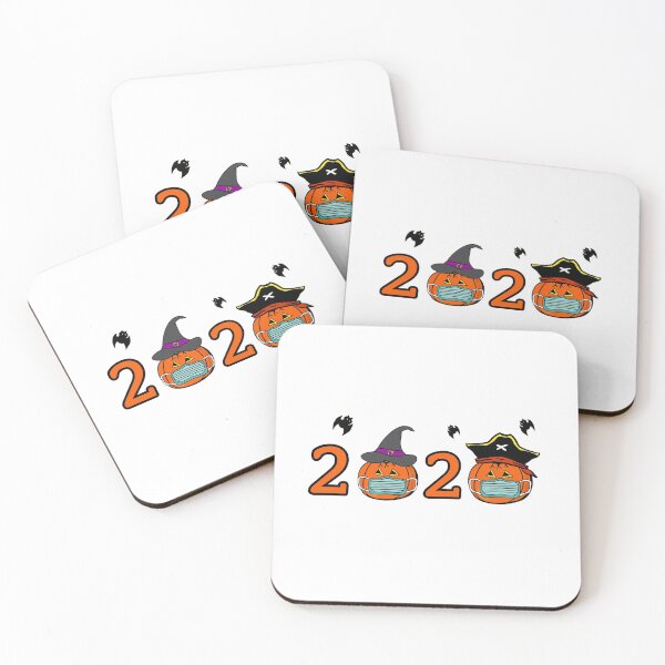 Item preview, 2020 Pumpkin Face Wearing Mask designed and sold by BusyMonkeys.