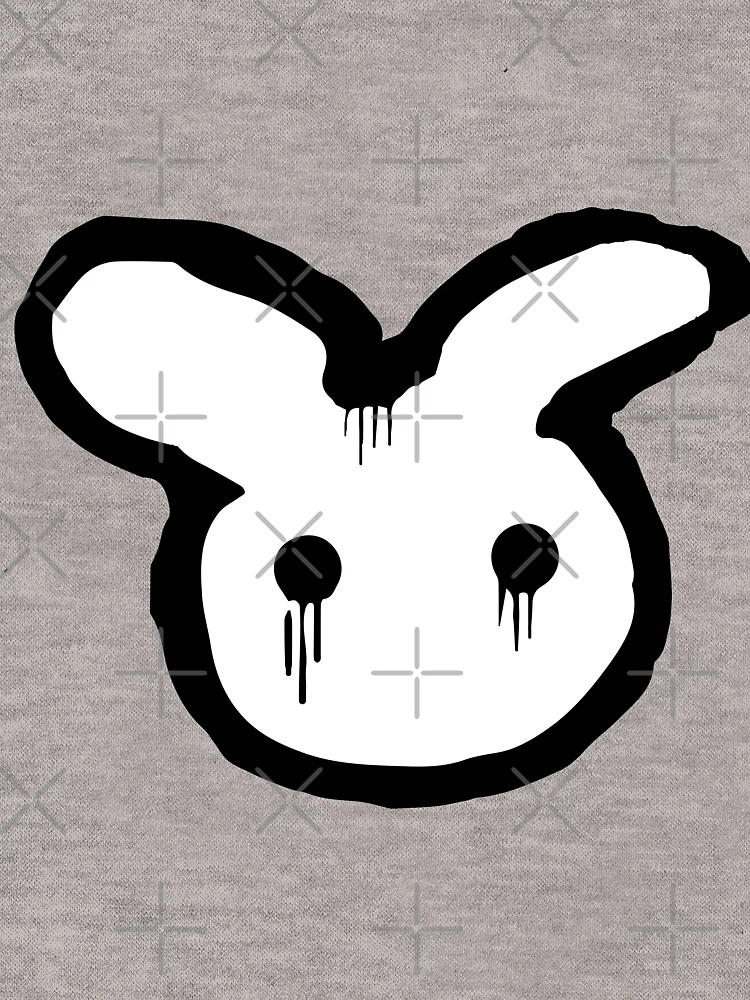 Thumbnail 6 of 6, Zipped Hoodie, Sad Rabbit designed and sold by tedLab.