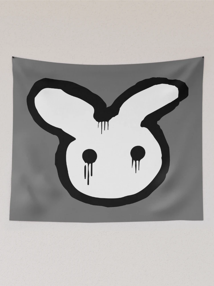 Thumbnail 2 of 3, Tapestry, Sad Rabbit designed and sold by tedLab.