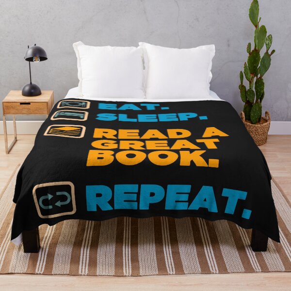 Item preview, Eat. Sleep. Read A Great Book. Repeat - Book Obsessed Icon And Plain Text Effects designed and sold by leo121687.