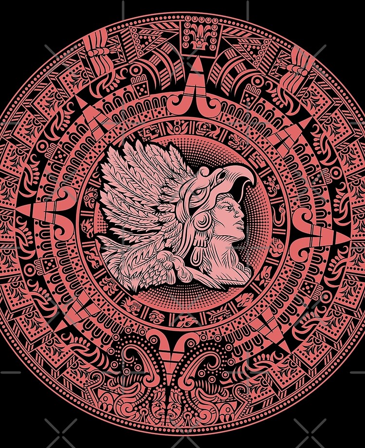 Aztec Warrior Calendar Pattern" iPad Case & Skin for Sale by javaneka |  Redbubble