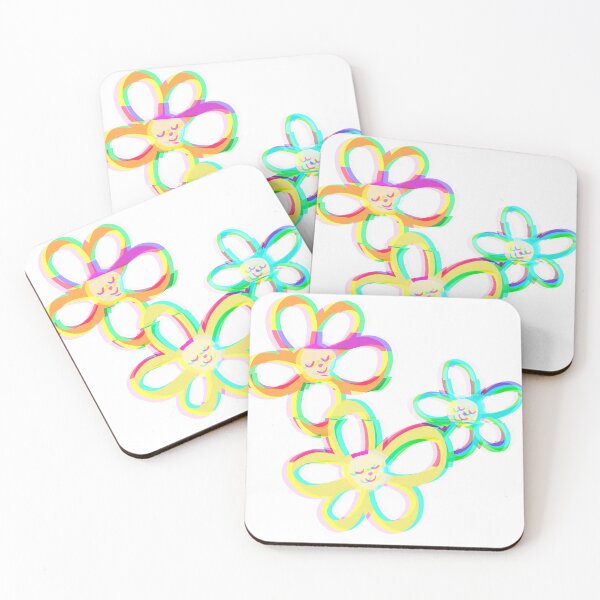 Item preview, glitchy flowers designed and sold by nora-noelle-.
