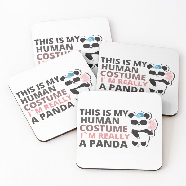 Item preview, this is my human costume i'm really a panda top shirt funny animal lover Gift designed and sold by BousboulaStorie.