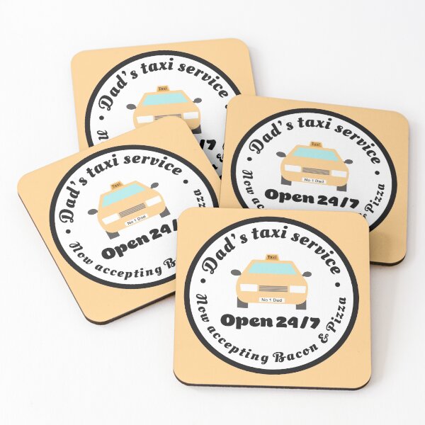 Item preview, Dad’s Taxi Service, accepting Bacon & Pizza designed and sold by Funful.