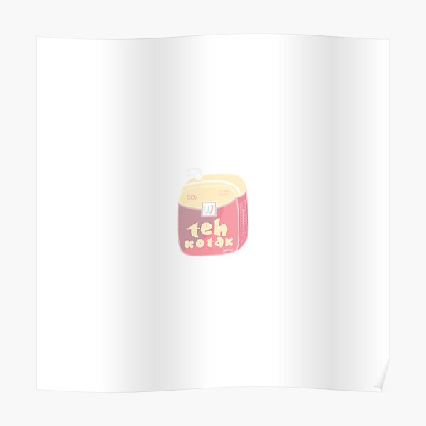 "Teh Kotak" Poster for Sale by springproject | Redbubble