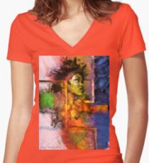 Lauryn Hill Women's Fitted V-Neck T-Shirt