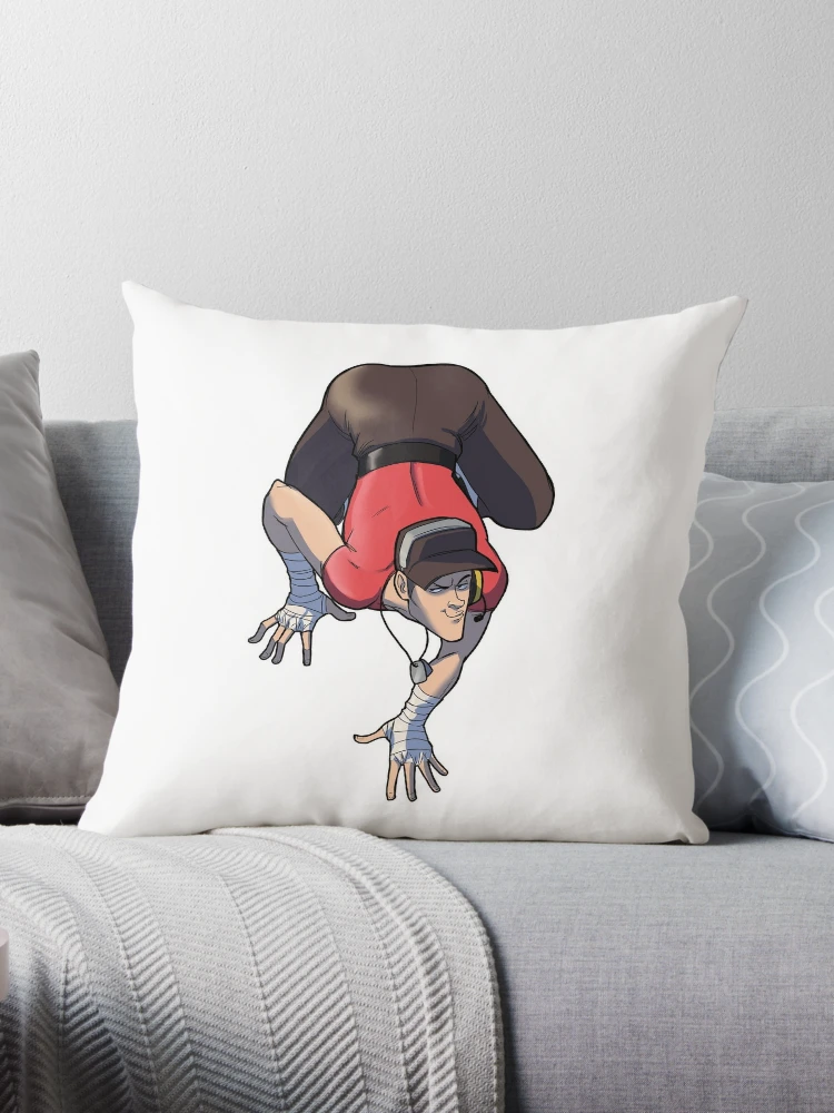 Funny pigeon Throw Pillow by Anastasiia Vlaskova