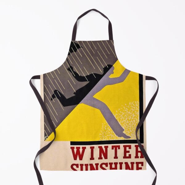 Item preview, Winter Sunshine retro poster designed and sold by CorasPosters.