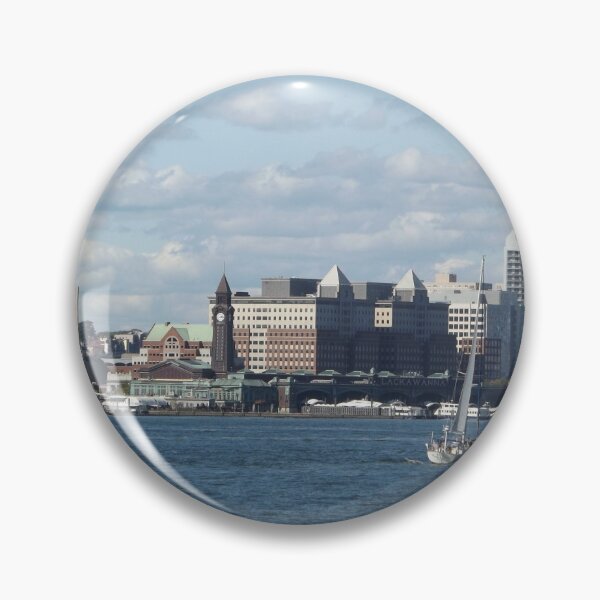 Item preview, Sailboat, Hudson River, Hoboken Skyline, Hoboken, New Jersey designed and sold by lenspiro.