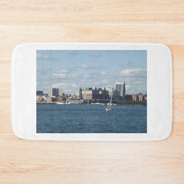 Item preview, Sailboat, Hudson River, Hoboken Skyline, Hoboken, New Jersey designed and sold by lenspiro.