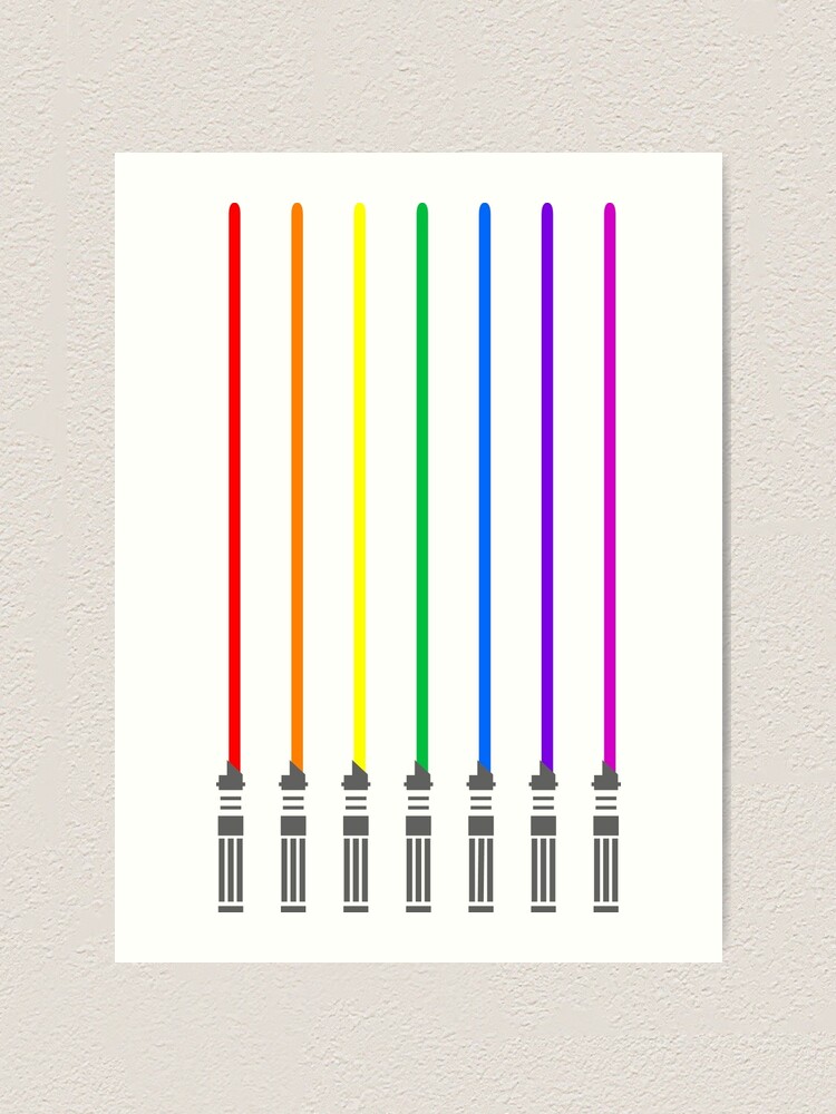 Lightsaber Rainbow Hoodie 