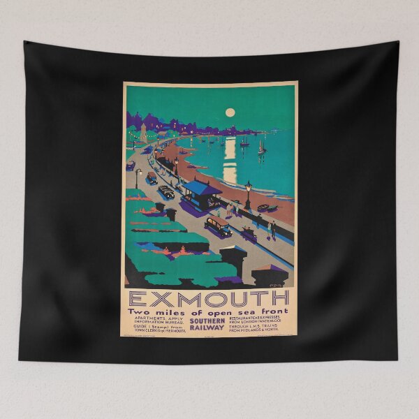Item preview, Exmouth retro poster designed and sold by CorasPosters.