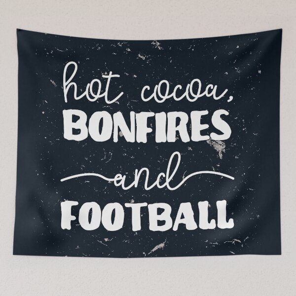 Item preview, Hot cocoa, bonfires, and football! designed and sold by SmirkingDesigns.