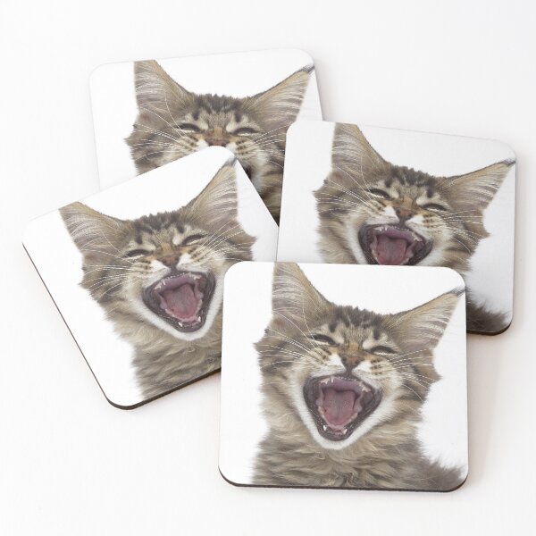 Item preview, Maine Coon Kitten with Mouth Open designed and sold by ScienceSource.