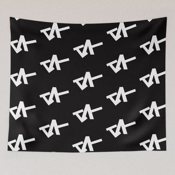 Item preview, Geometric Shape Pattern White on Black designed and sold by Cultradesign.