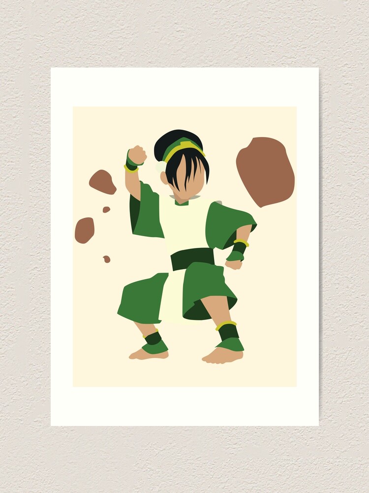 "Toph Earthbending from Avatar the Last Airbender" Art Print by