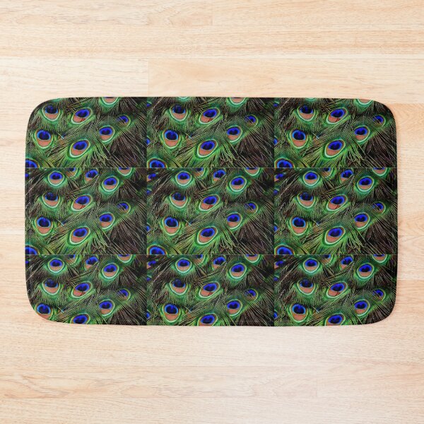 Item preview, Peacock blue bird print designed and sold by A. Love.