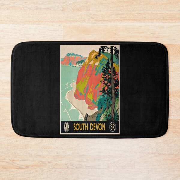 Item preview, South Devon retro poster designed and sold by CorasPosters.