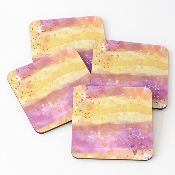 Item preview, Pink Lemonade Abstract Painting with Yellow and Magenta designed and sold by NancyMerkle.