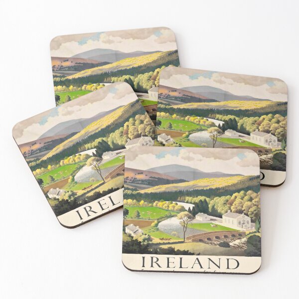 Item preview, Ireland retro poster designed and sold by CorasPosters.