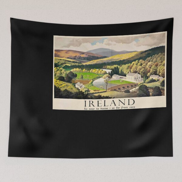 Item preview, Ireland retro poster designed and sold by CorasPosters.