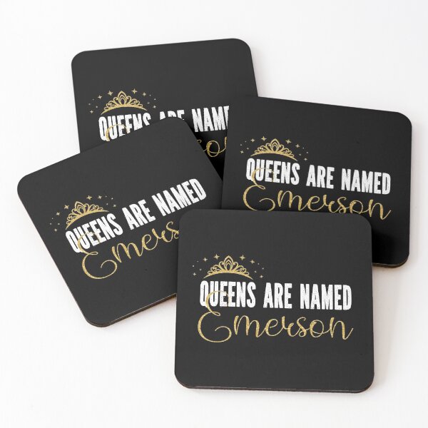 Item preview, Queens Are Named Emerson Personalized First Name Girl print designed and sold by Grabitees.