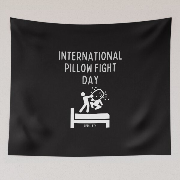 Item preview, International Pillow Fight Day April 4th designed and sold by Lisa Lucero.