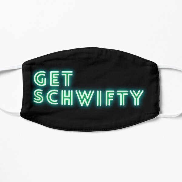 Get Schwifty Retro Green Neon - Rick and Morty Flat Mask