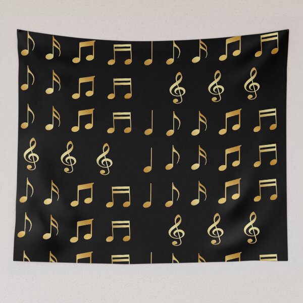 Item preview, Golden Music Notes designed and sold by Adel Qasem.