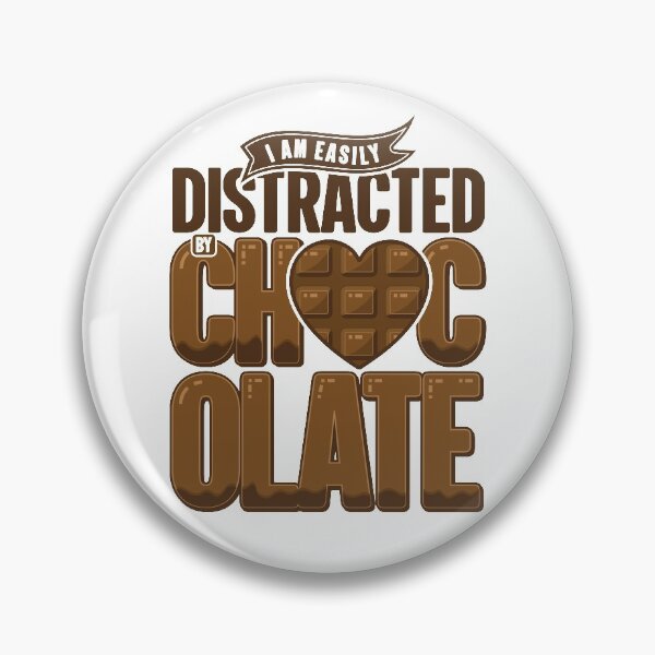 Item preview, Easily Distracted By Chocolate | Candy Lovers Fantasy Heart designed and sold by GravitiTees.