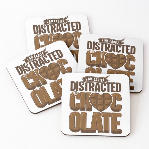 Item preview, Easily Distracted By Chocolate | Candy Lovers Fantasy Heart designed and sold by GravitiTees.
