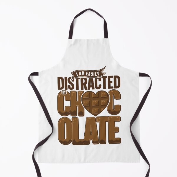 Item preview, Easily Distracted By Chocolate | Candy Lovers Fantasy Heart designed and sold by GravitiTees.