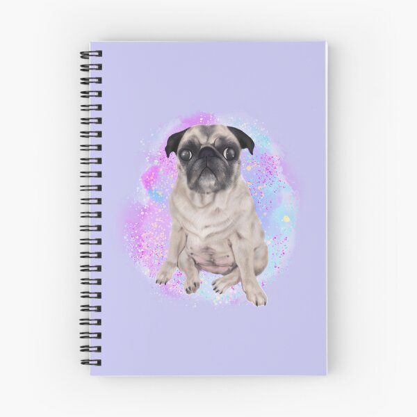 Item preview, Coco The Pug Watercolor Purple Background designed and sold by CoconatStudio.