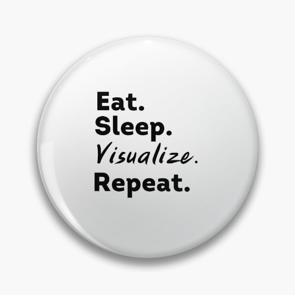 Artikelvorschau, Eat Sleep Visualize Repeat - Gesetz der Anziehung entworfen und verkauft von LoA-Lady.