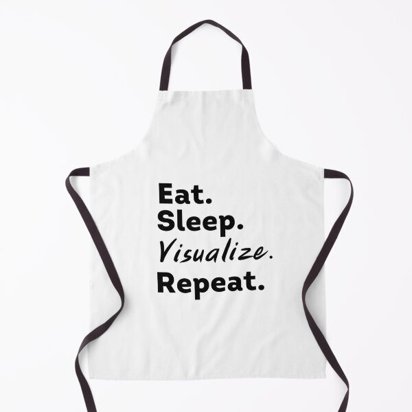 Aperçu de l'œuvre Eat Sleep Visualize Repeat - Loi de l'attraction créée et vendue par LoA-Lady.