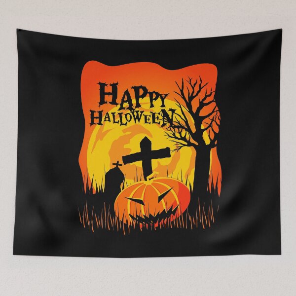 Item preview, Happy Halloween Cemetery designed and sold by niedi18.