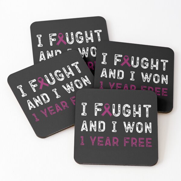 Item preview, I Fought And I Won 1 Year Free designed and sold by AscendMerch.