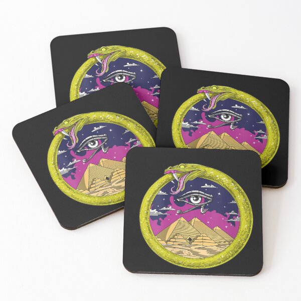 Item preview, Womens Ouroboros Snake Egyptian Pyramids Eye Of Horus Symbol designed and sold by Stacy-Lee-5626.