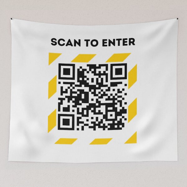 Item preview, COVID-19 QR Scan designed and sold by PrintedLemon.