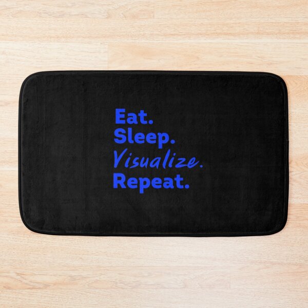 Item preview, Blue Eat Sleep Visualize Repeat - Law of Attraction designed and sold by LoA-Lady.