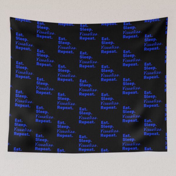 Item preview, Blue Eat Sleep Visualize Repeat - Law of Attraction designed and sold by LoA-Lady.