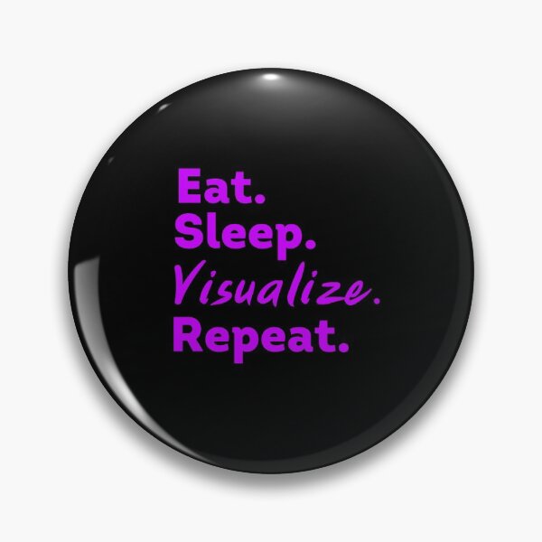 Artikelvorschau, Lila Eat Sleep Visualize Repeat - Gesetz der Anziehung entworfen und verkauft von LoA-Lady.