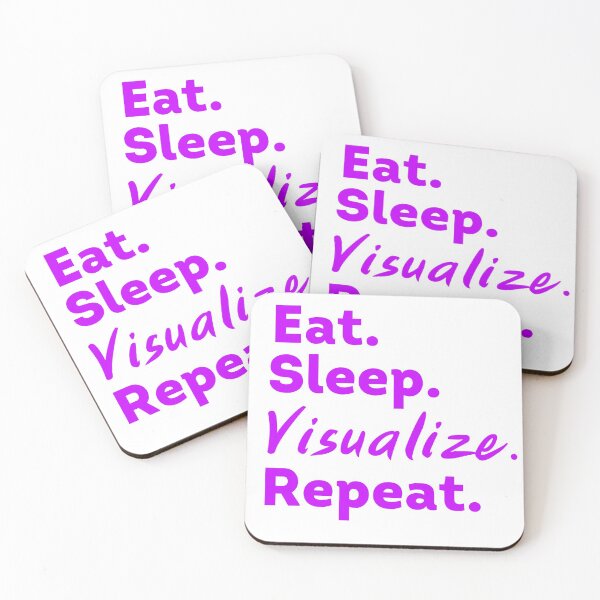 Item preview, Purple Eat Sleep Visualize Repeat - Law of Attraction designed and sold by LoA-Lady.