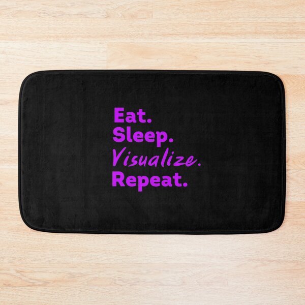 Item preview, Purple Eat Sleep Visualize Repeat - Law of Attraction designed and sold by LoA-Lady.