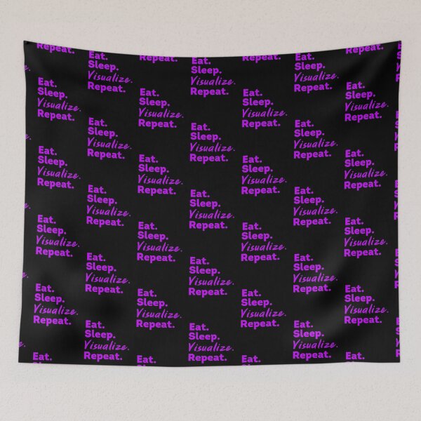 Item preview, Purple Eat Sleep Visualize Repeat - Law of Attraction designed and sold by LoA-Lady.