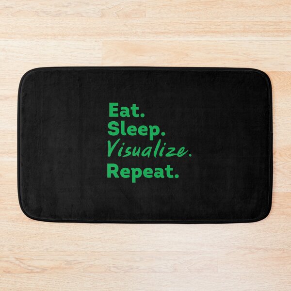 Item preview, Green Eat Sleep Visualize Repeat - Law of Attraction designed and sold by LoA-Lady.