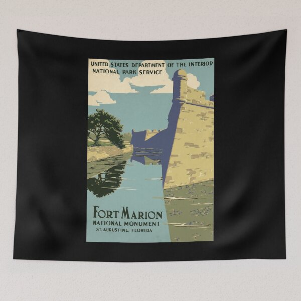 Item preview, Fort Marion retro poster designed and sold by CorasPosters.