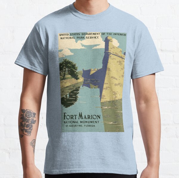 Item preview, Fort Marion retro poster designed and sold by CorasPosters.